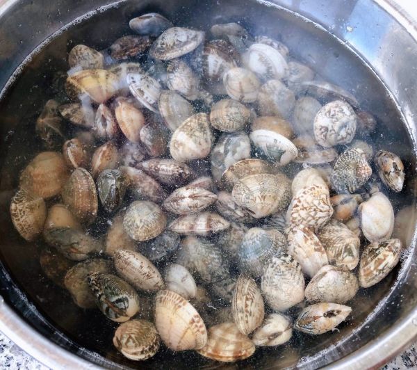 蒜蓉辣椒酱炒花甲