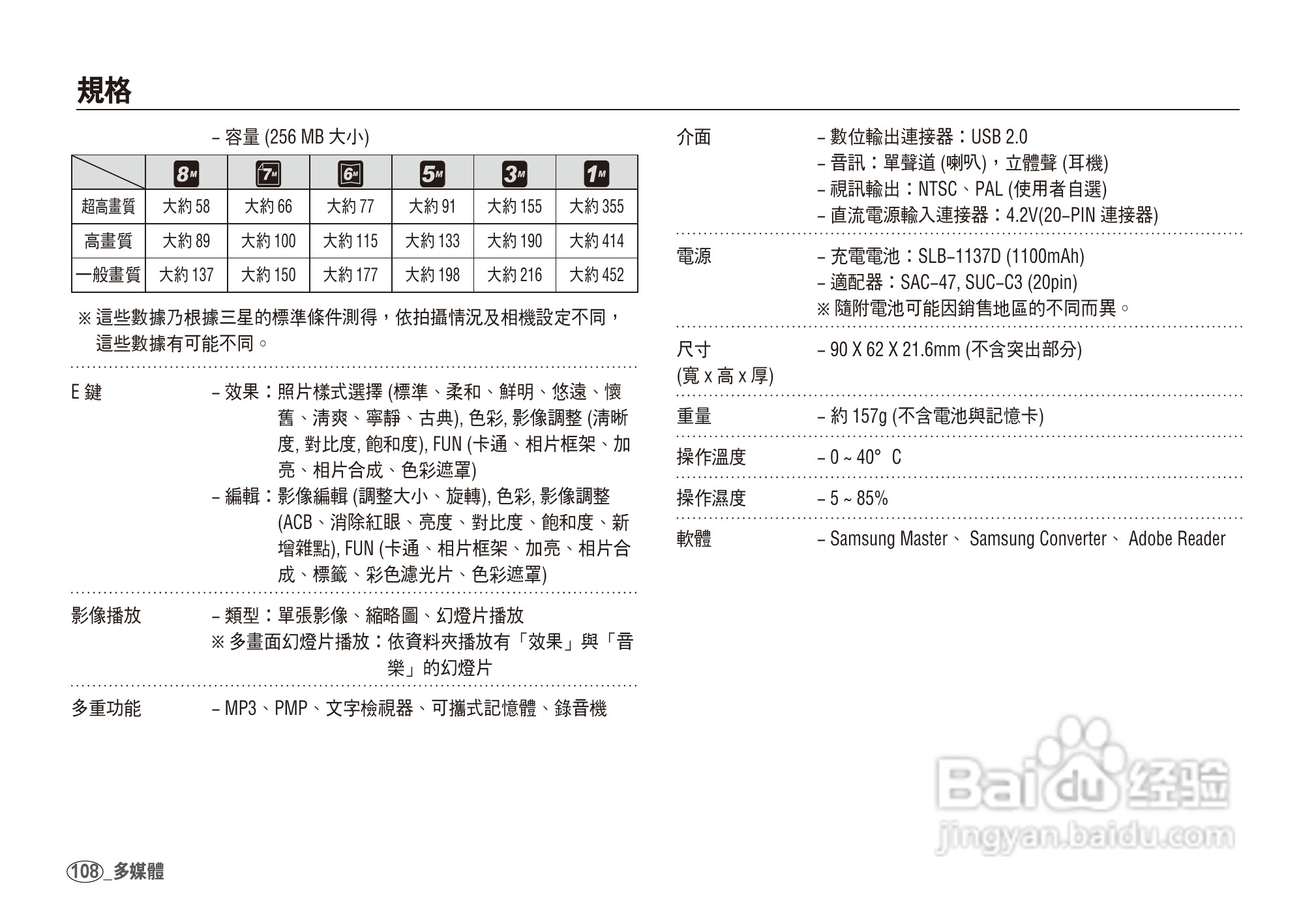 三星I80数码相机使用说明书:[11]
