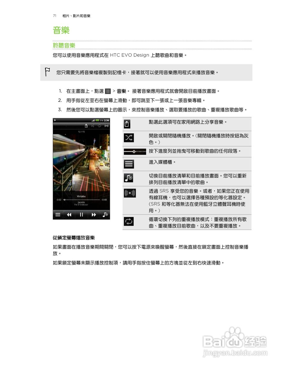 HTC(多普达) HTC EVO Design手机说明书:[8]