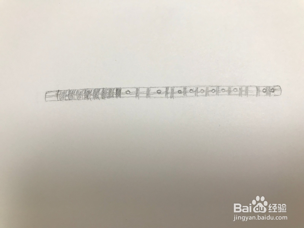 画一支简易笛子