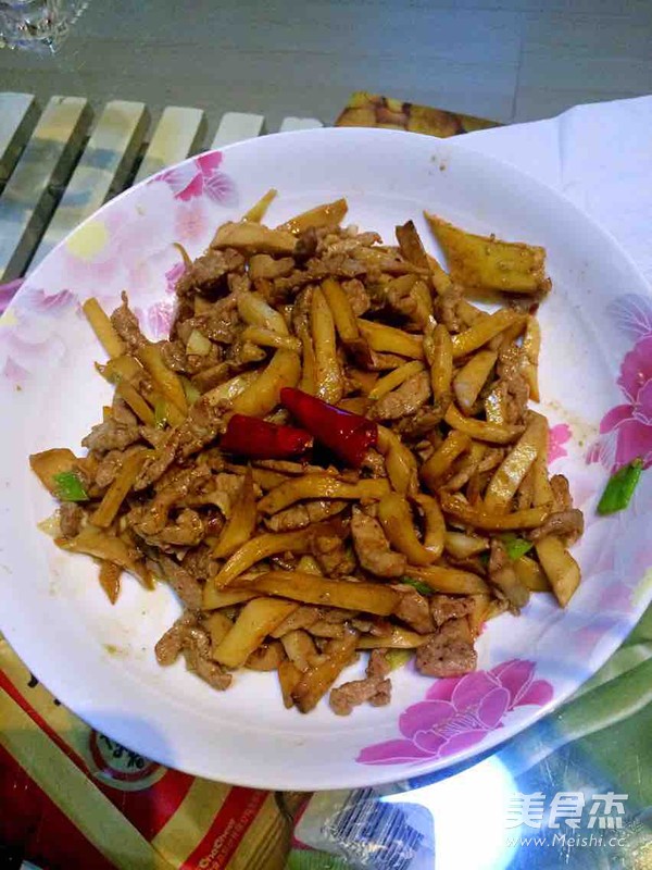 蚝油肉丝杏鲍菇