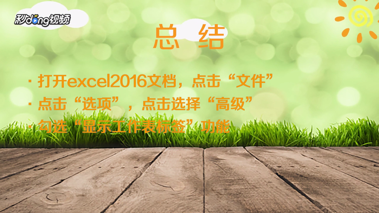 Excel如何设置工作表不显示标签