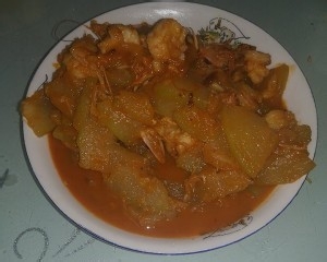 健康养生佳品大虾烧冬瓜的做法