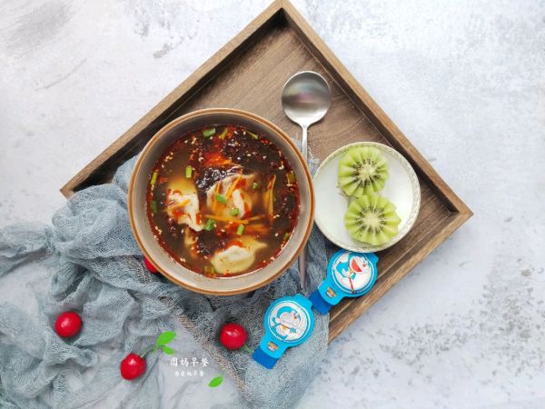 超快手紫菜汤饺子