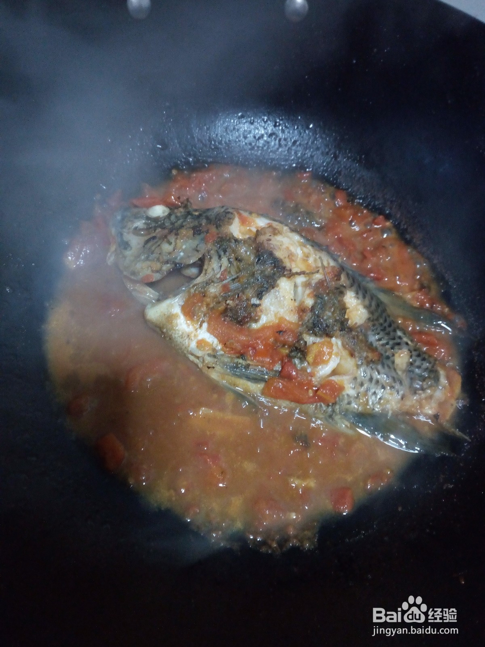 #美食#西红柿焖罗非鱼的做法