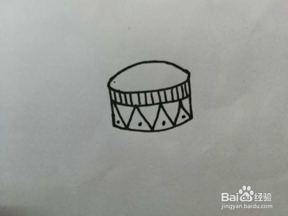 简笔画小响鼓