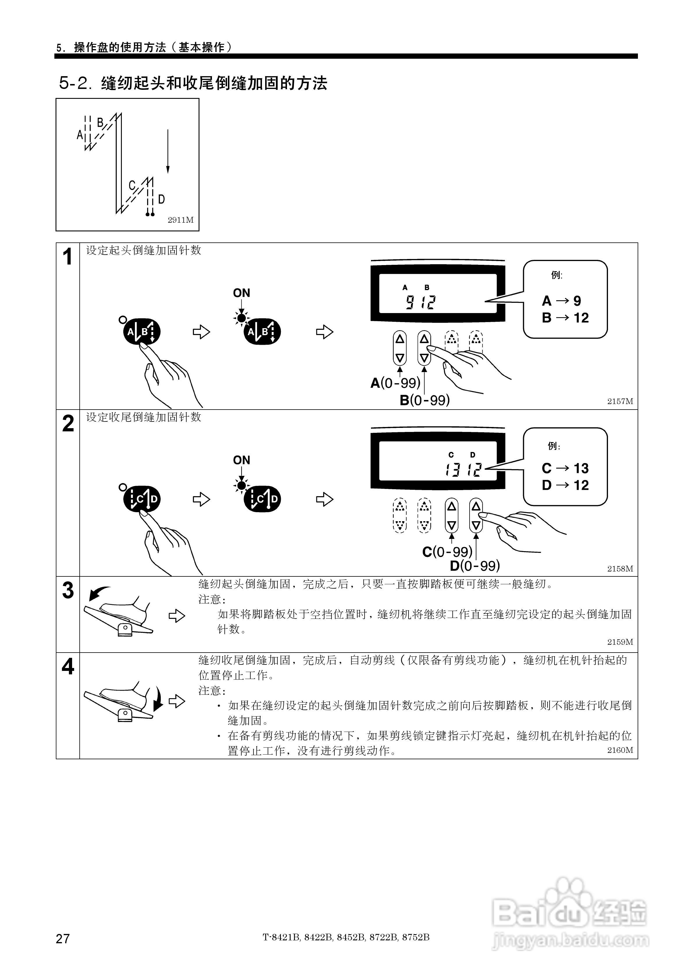 brother T-8421B缝纫机说明书:[4]