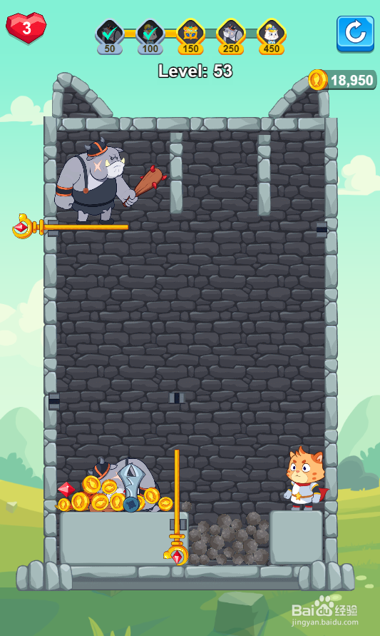 Hero Mission 2的Level 53怎样通过？