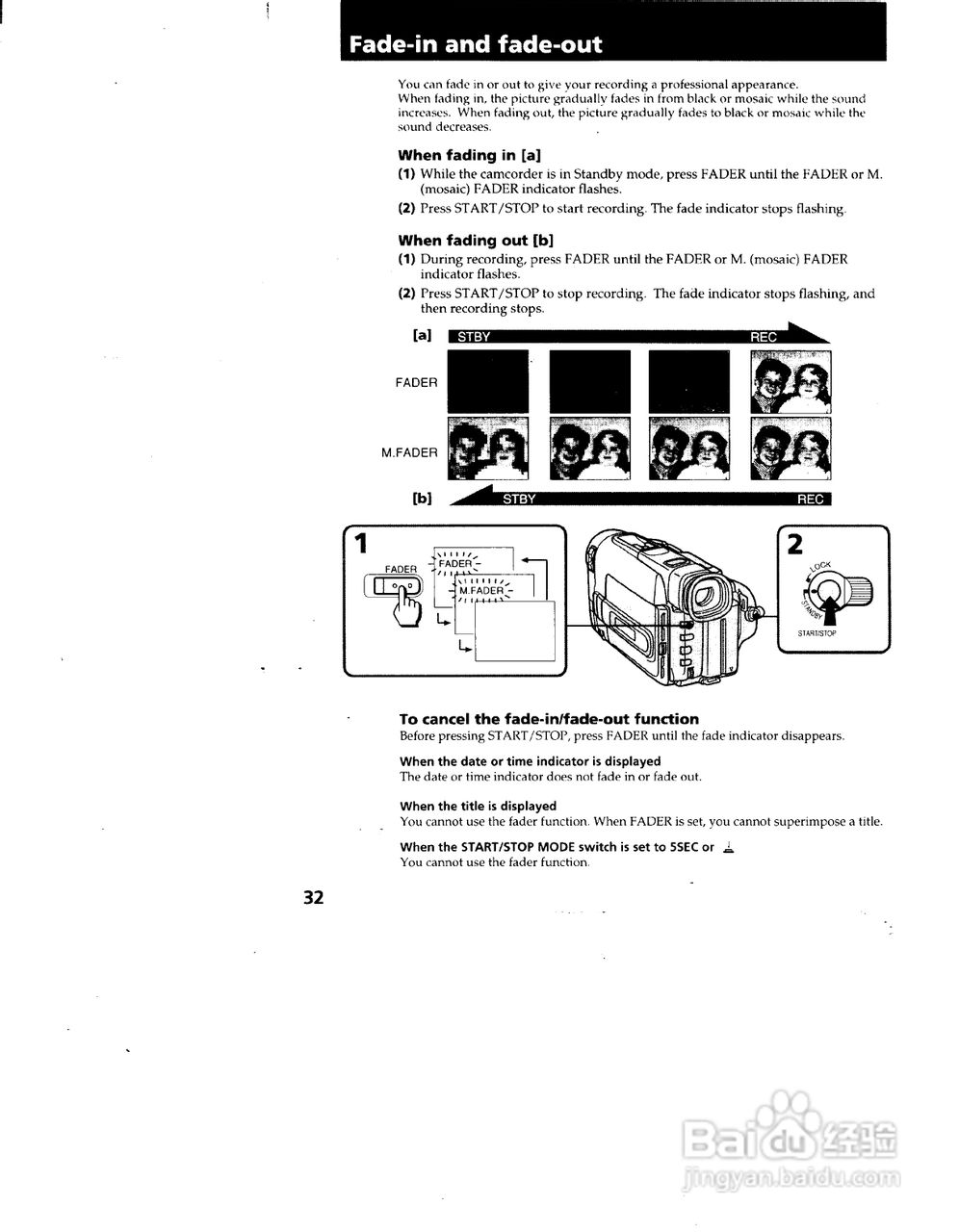 索尼CCD-TRV62模拟摄像机说明书:[4]