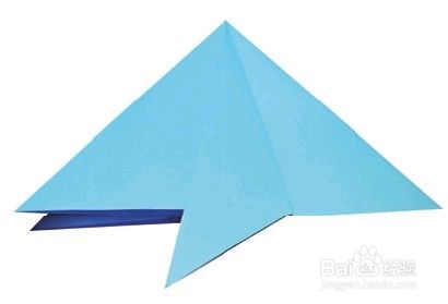 海蓝色热带鱼底折纸