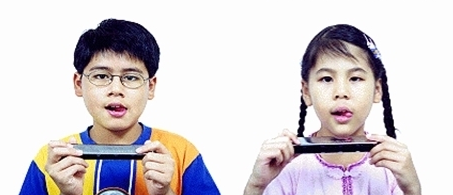 口琴舌头怎么放图解