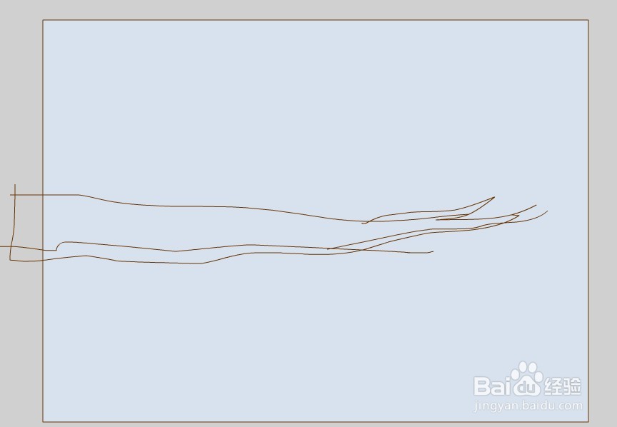 flash绘制一个站树枝背景效果