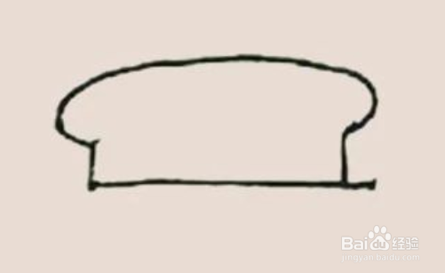 欧式面包机简笔画