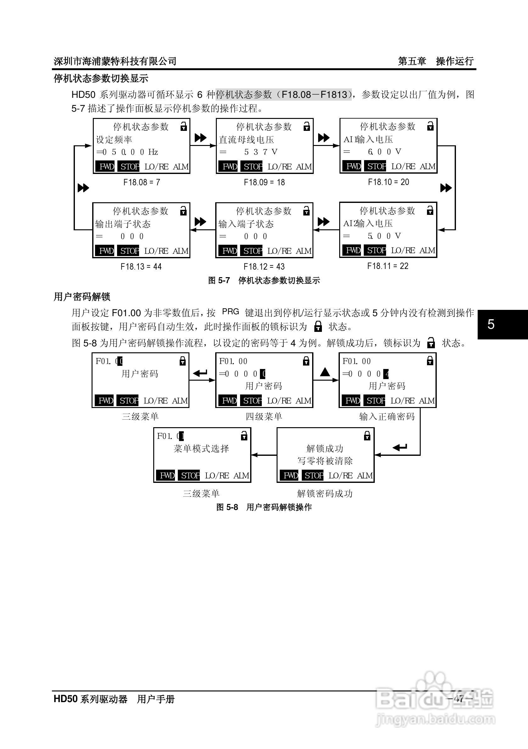 海浦蒙特HD50-6T400G高性能矢量控制驱动器用户手册:[6]