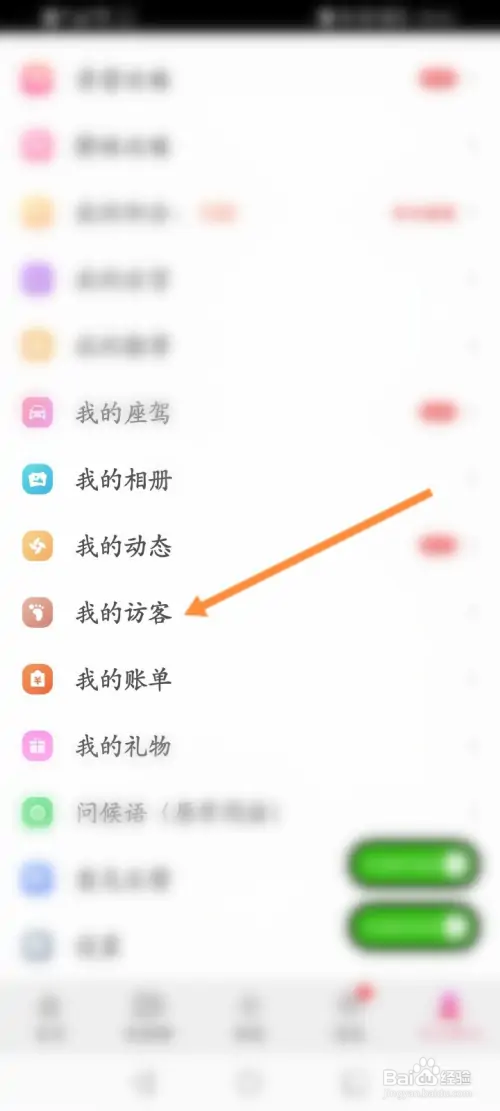 面具聊天怎样查看访客记录信息
