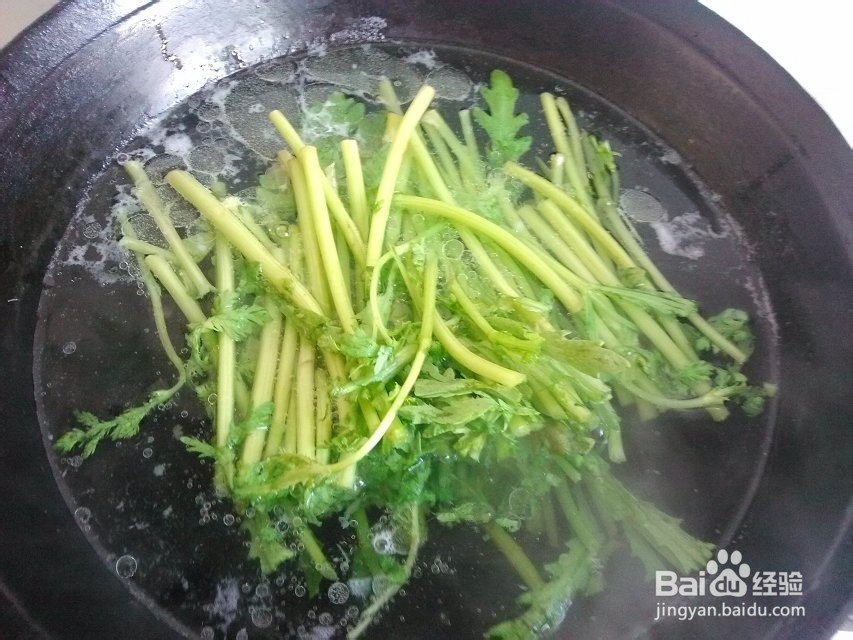 白灼茼蒿怎么做