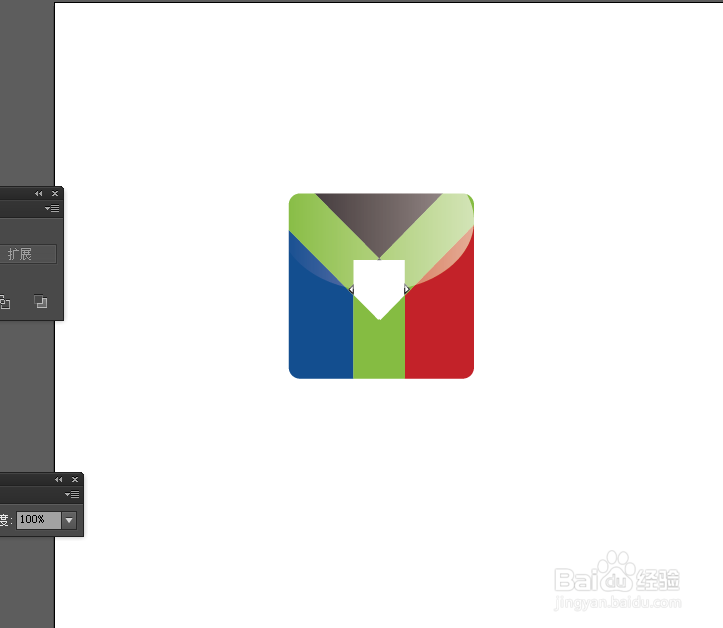 Ai简单绘制字母Y的APP图标