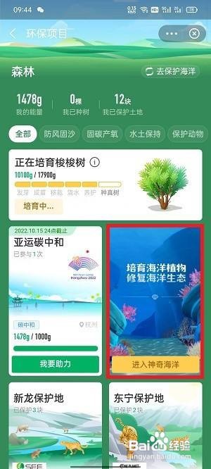 支付宝神奇海洋怎么进入