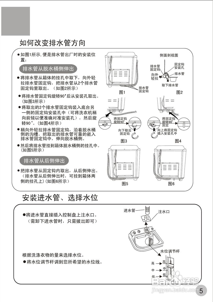 海尔双桶洗衣机XPB70-22S型使用说明书