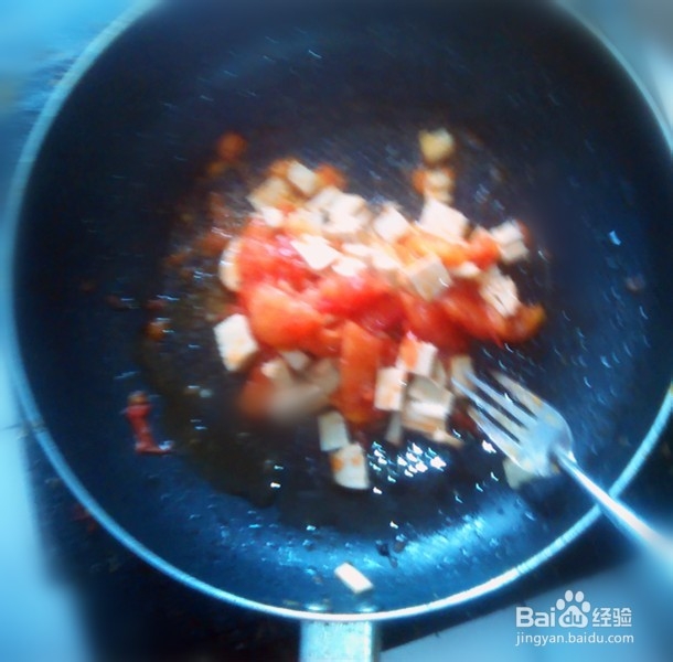 蘑菇西红柿豆腐汤