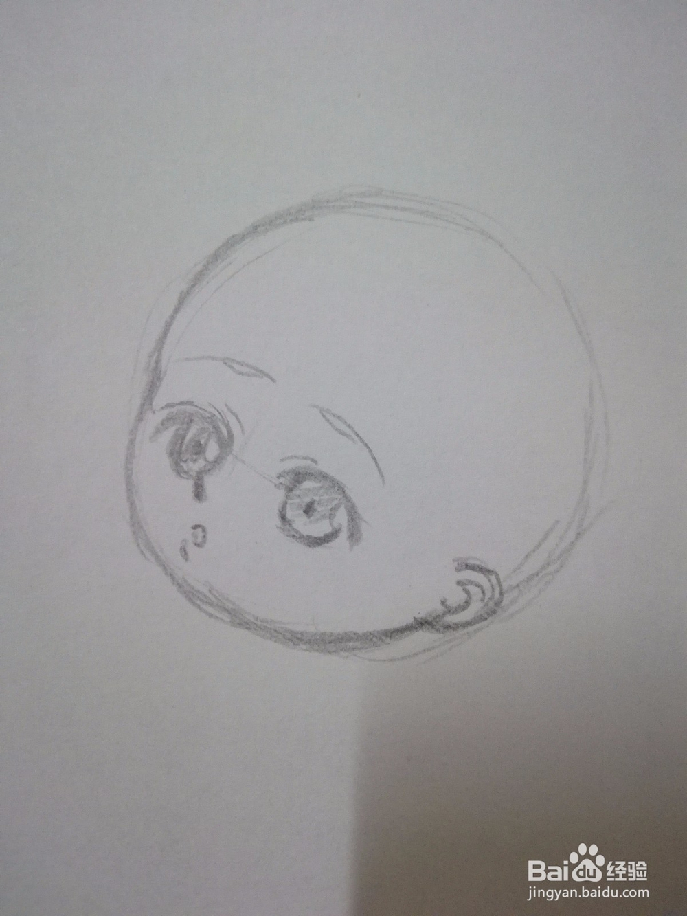 Q版动漫人物头部和五官手绘线稿教程