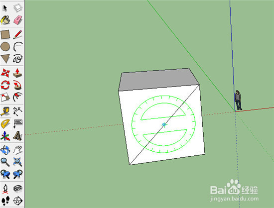 sketchup使用技巧之量角器工具