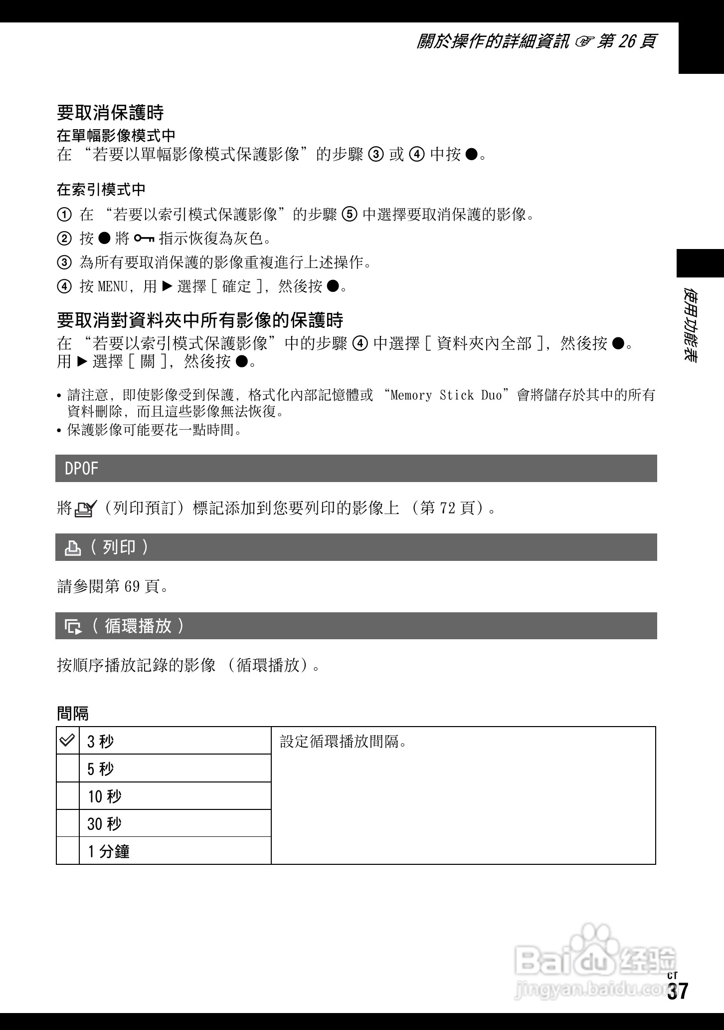 SONY DSC-W70数码相机使用说明书:[4]