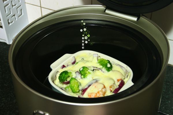 什蔬海虾芝士焗饭