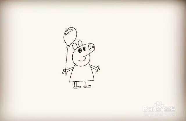 简笔画怎么画小猪佩奇?