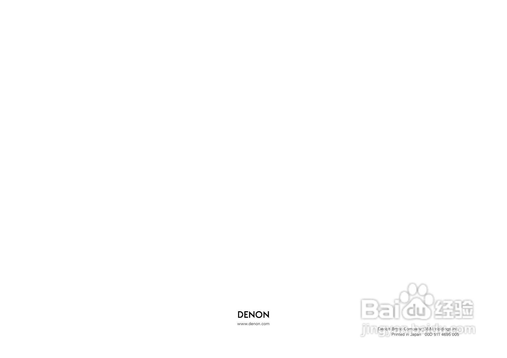 DENON AVR-3808功放用户手册:[6]