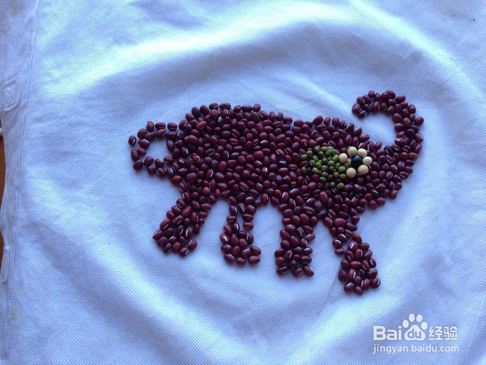 怎样画种子画--大象