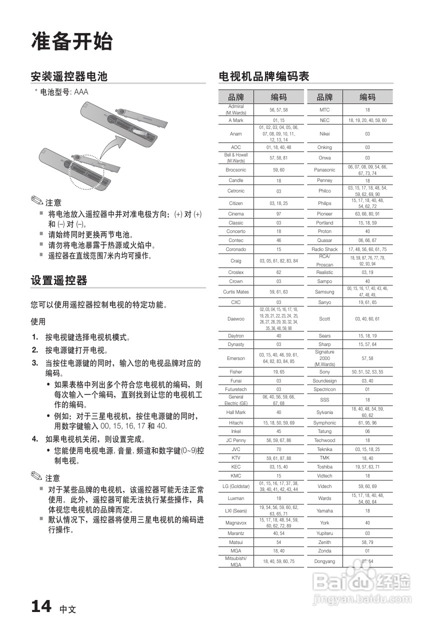 三星HT-E455K家庭影院使用说明书:[1]