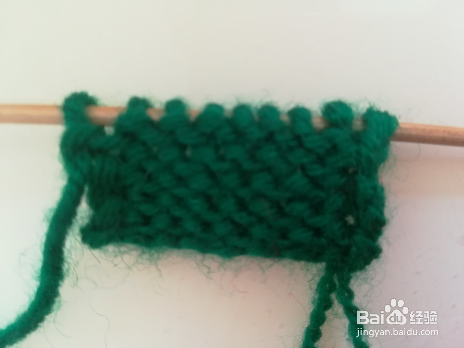 平针第二排怎么织