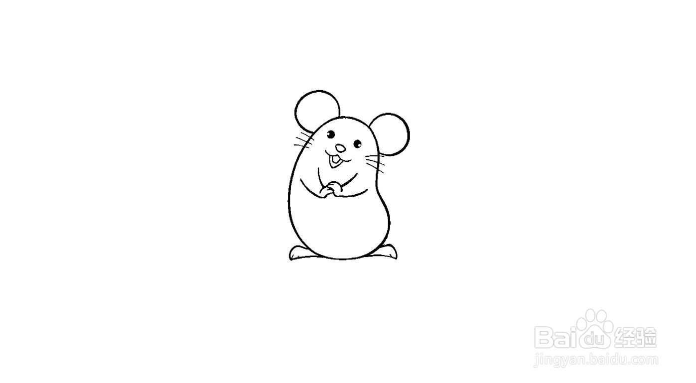 鼠年吉祥简笔画画法分解