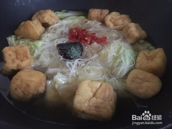 白菜粉丝汤做法
