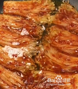 如何自制烧烤蒜蓉金针菇