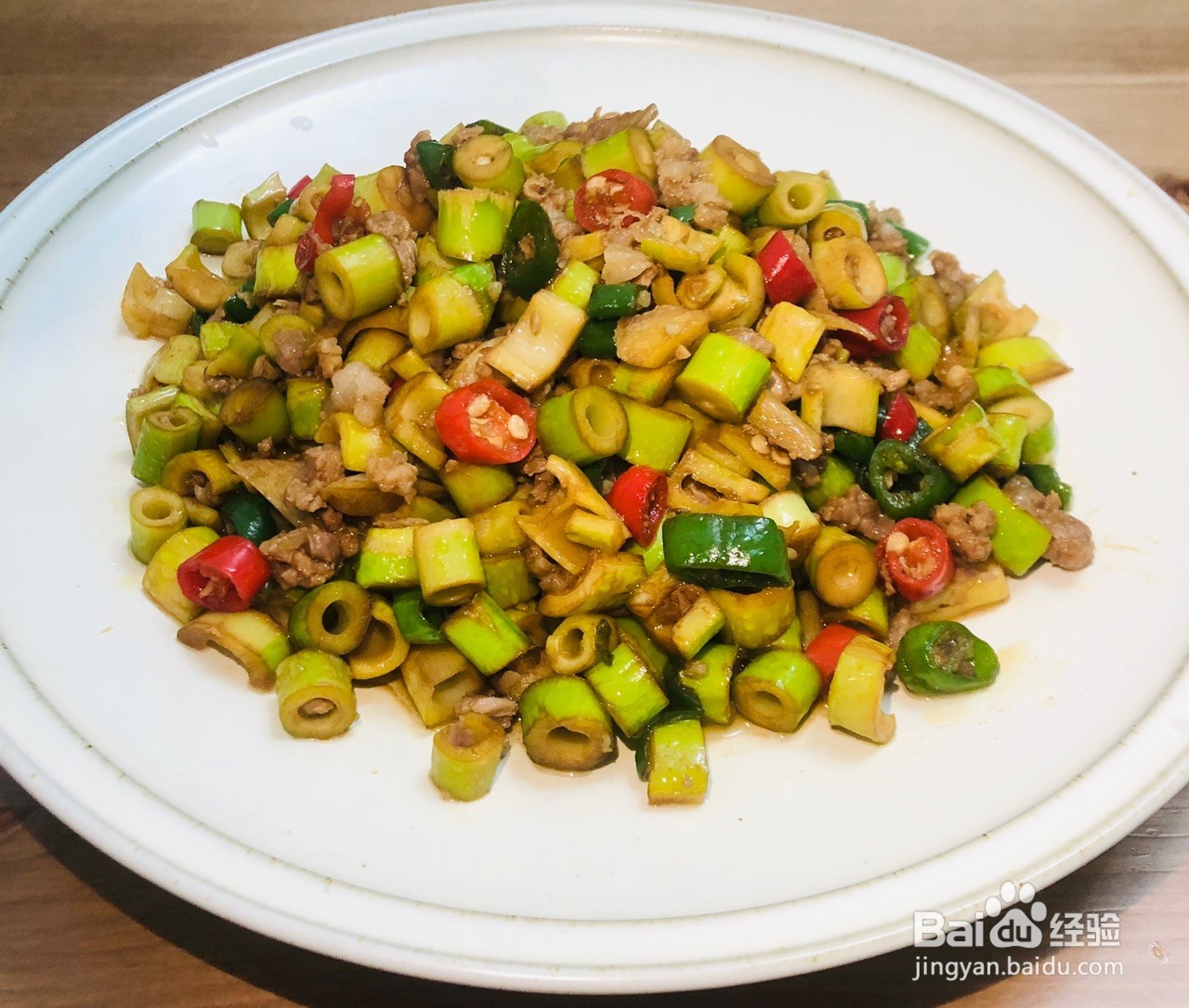 小笋炒肉末怎么做