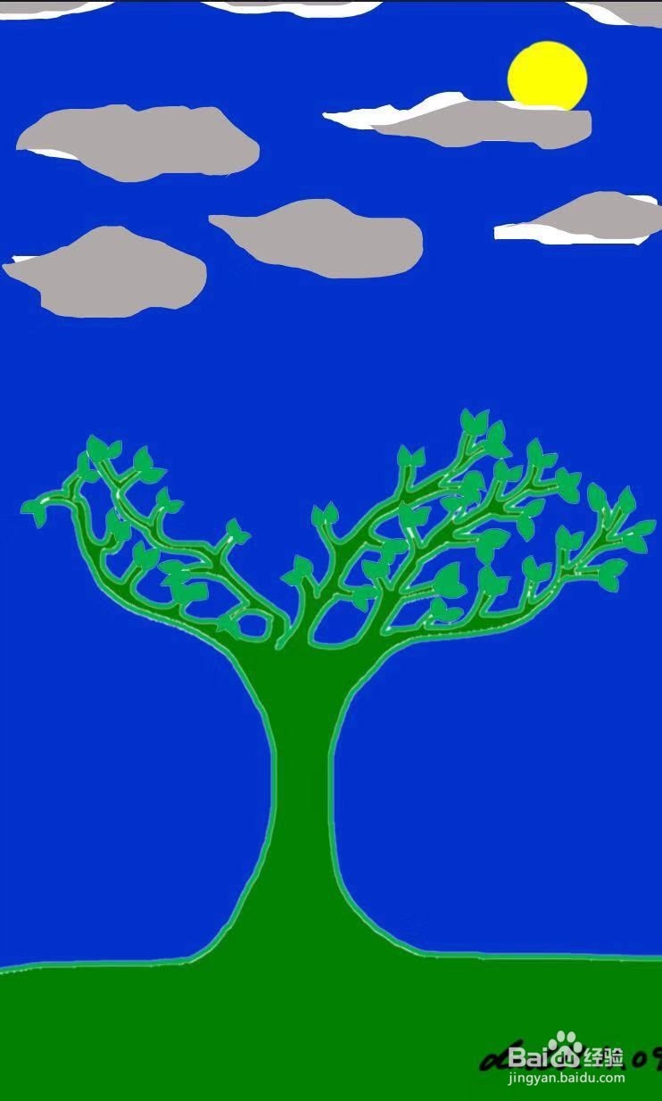 简笔画教程之大树