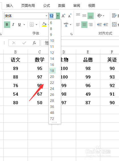 EXCEL设置文字大小随单元格变化