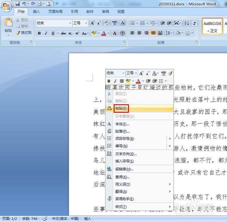 word文档怎么放图片进去