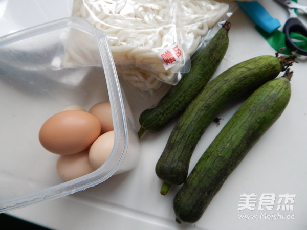 丝瓜鸡蛋乌东面