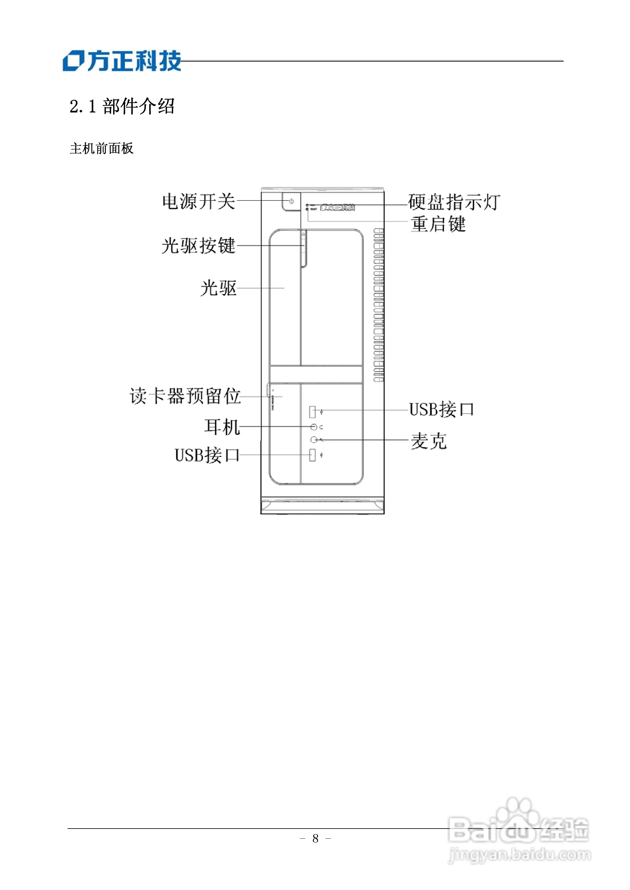 方正电脑飞越A800系列机型说明书:[1]