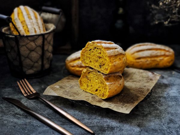 亚麻籽南瓜软欧包