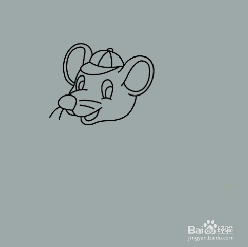 如何手工画可爱的老鼠简笔画?