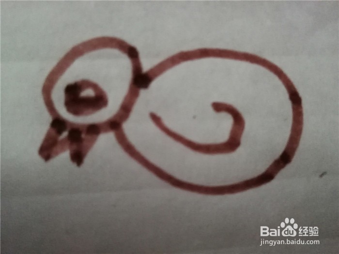 怎么样用简笔画画小鸡仔