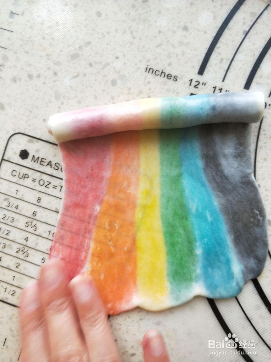 彩虹蛋黄酥的做法