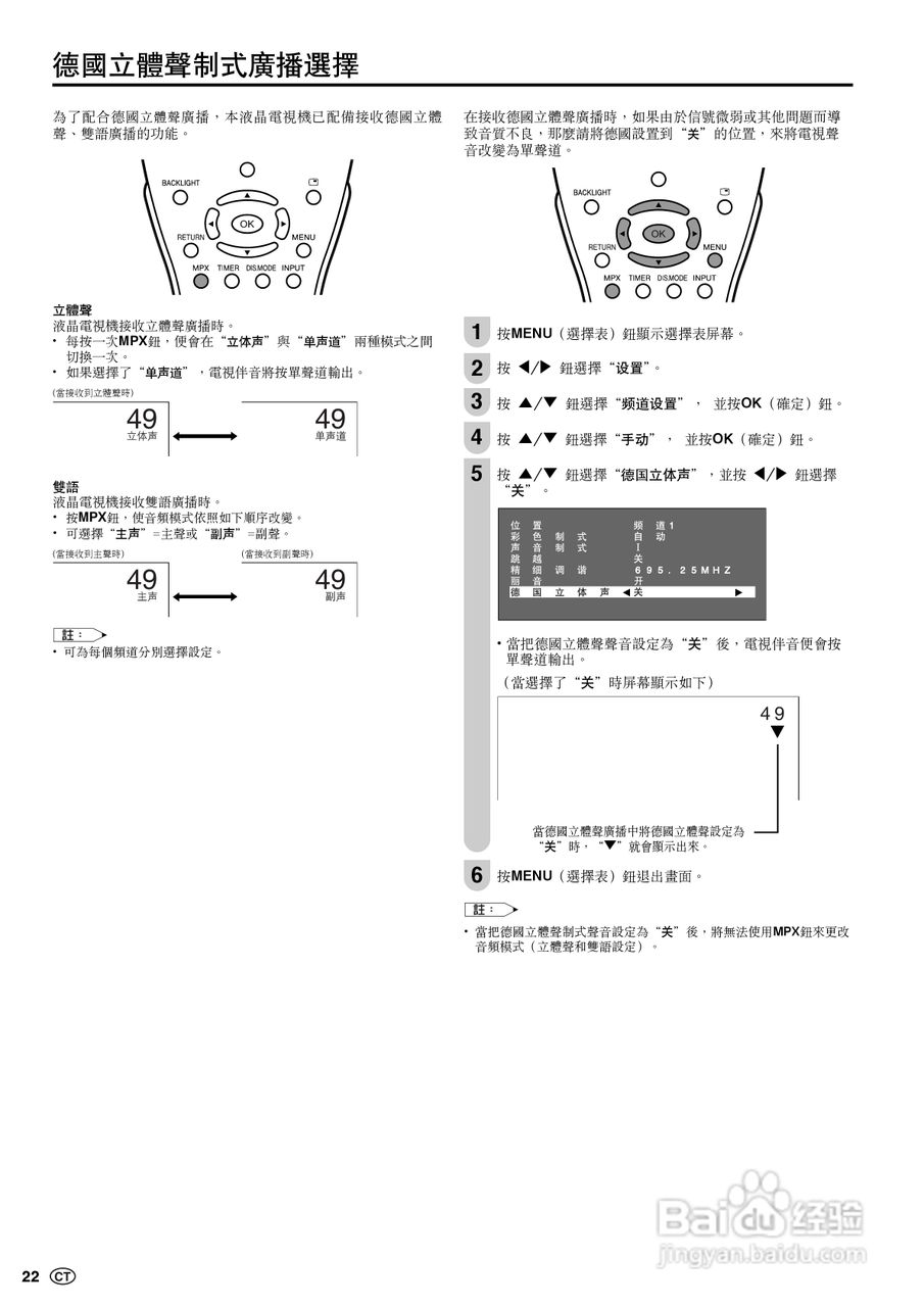 声宝LC-20S5H型液晶电视机说明书:[3]
