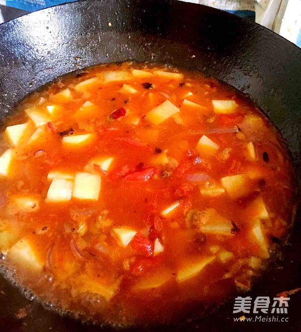土豆炖番茄的做法