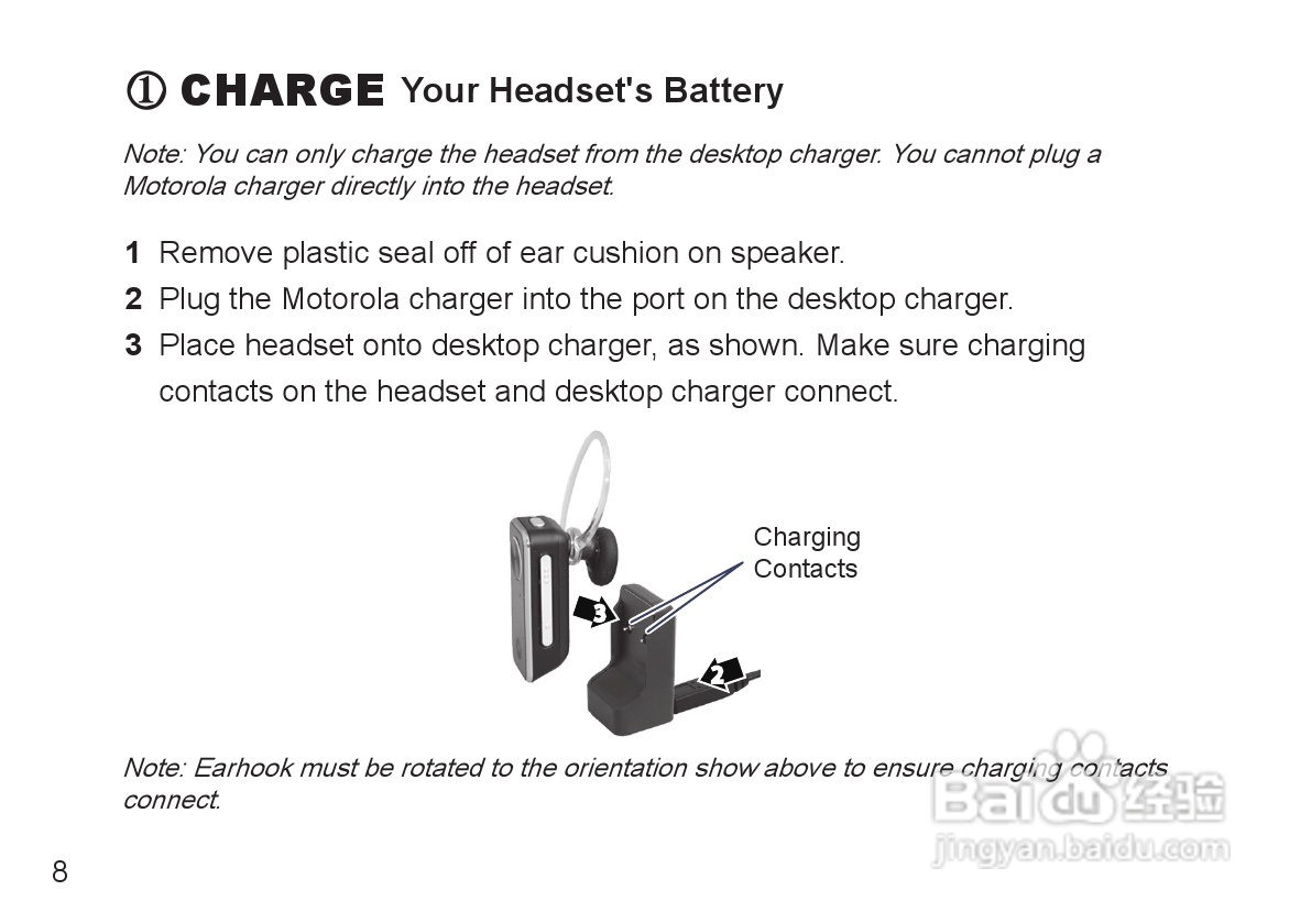 摩托罗拉H690蓝牙耳机使用说明书:[1]