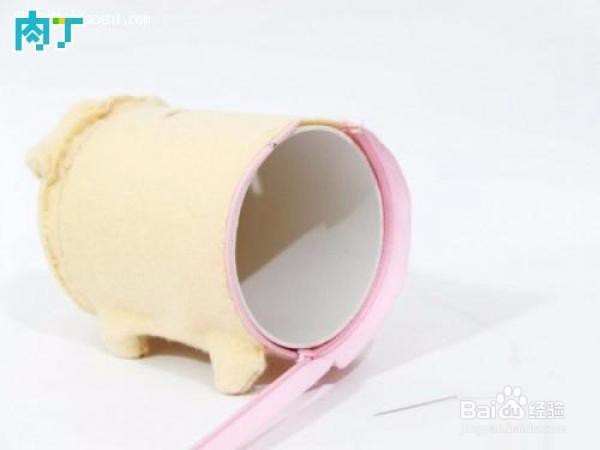 可爱布艺小猪存钱罐手工小制作方法